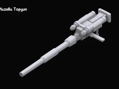 Gundam Zeon X Earth Federation Weapon Collection 3D model