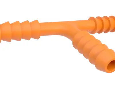 Pipe connector 02 3D model