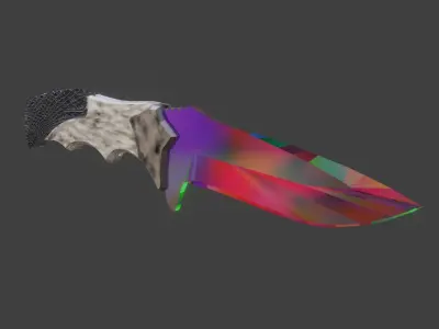 The knife from the cs go game as promised Low-poly 3D model