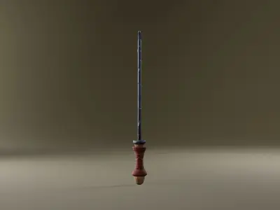 Stylized Warrior Blade Low-poly 3D model