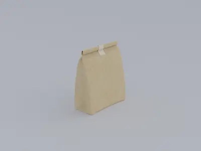 Food packaging item 01 Low-poly 3D model