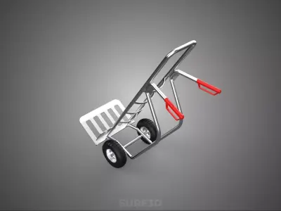 HAND TRUCK HANDTRUCK HANDCART BAG SACK BARROW TROLLEY BOX CART 2 3D model