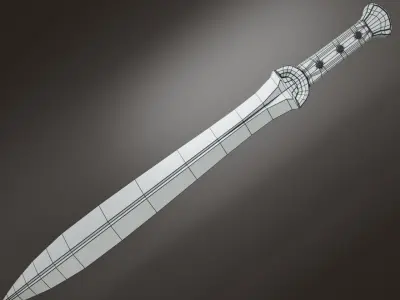 Sword Model Low-poly 3D model