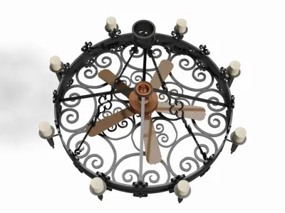 Metal Candelabrum 3D model