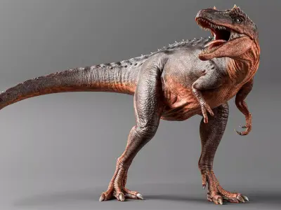 Qianzhousaurus Low-poly 3D model