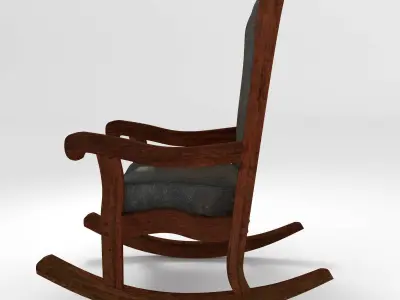 Old Rocking Chair 3D model