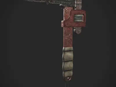 Wrench hammer Low-poly 3D model