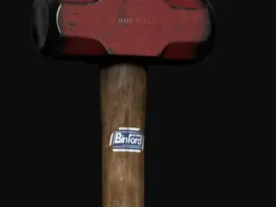 Old SledgeHammer  Low-poly 3D model