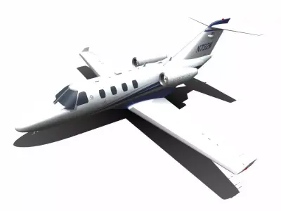 Cessna Citation Jet M2 Low-poly Low-poly 3D model
