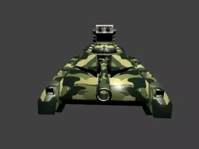 Tanque de Guerra Low-poly 3D model