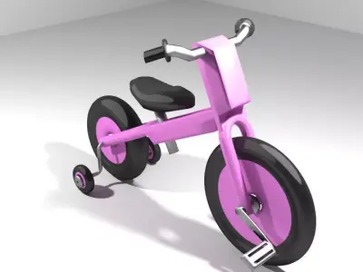 Bicycle - Kid Tricyle 3D model