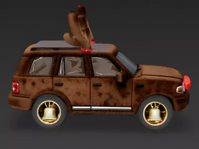 Rudolph Reindeer SUV 3D Model Low-poly 3D model