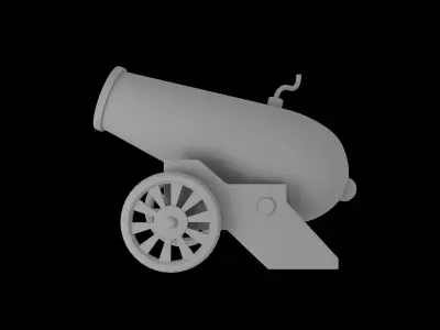 Cannon 3D model