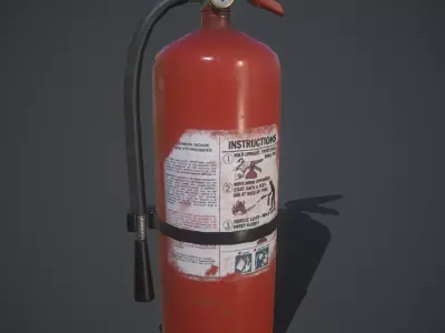 fire extinguisher  Free low-poly 3D model