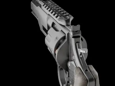 REVOLVER  Low-poly 3D model