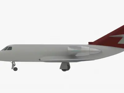 private aviation jet 3D model