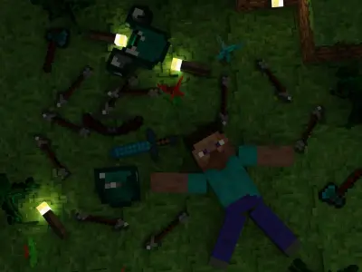 Minecraft basic pack  Free low-poly 3D model