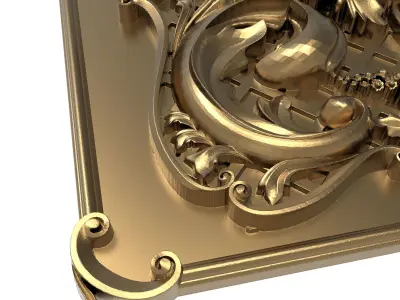  decorative pattern ready for 3D printing 3D model