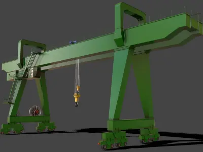PBR Double Girder Gantry Crane V2 - Multi color Pack