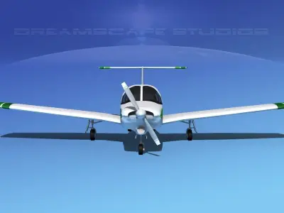Piper Turbo Arrow III 3D model 6