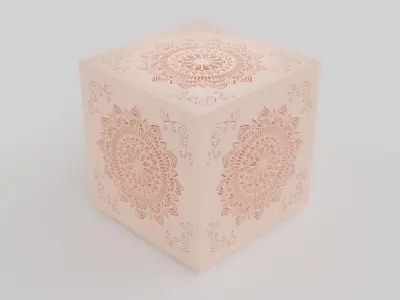 Mandala Patterned Box 3D print model