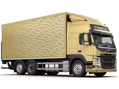 VOLVO FM 6X2 BoxTruck 3D model