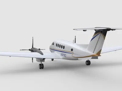 Beechcraft King Air 200 3D model