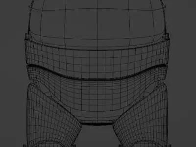 Realistic AmongUs Crewmate 3D model