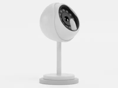 IP Camera - Freestanding Security Device Low-poly 3D model