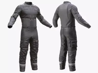 Skydiving Suit 48 - All MH Bodies - UE5 Skeletons - Rigged Low-poly 3D model