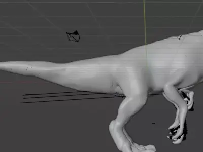 D REX V2 Low-poly 3D model