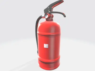 Red Tank Fire Extinguisher 3d Generative Model 3D model