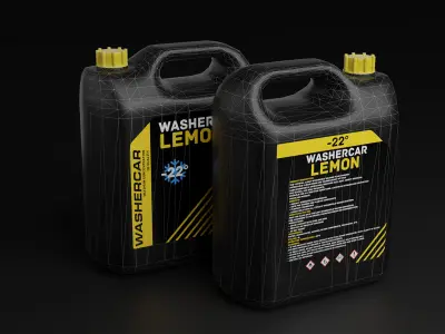 Washer fluid Low-poly 3D model