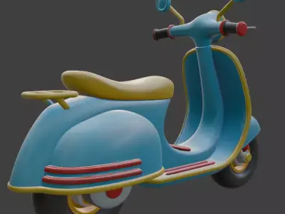 Scooter 3D Model 3D model