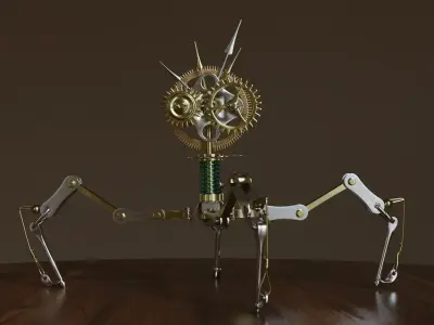HardSurface Mechanical Creature 3D model