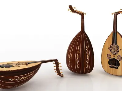 Arabic Oud instrument 3D model 3D model