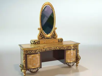 classic mirror 3D model 3D model