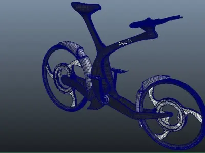 Sci-fi Cycle Low-poly 3D model