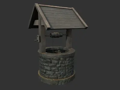 Old Well Free low-poly 3D model