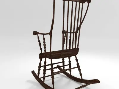 Classic Rocking Chair 3D model