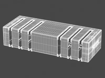 Technogym Accessory Storage Rope 3D model