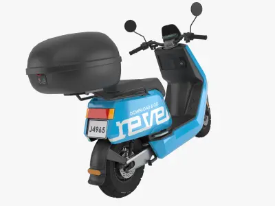 Revel Moped NIU Low-poly 3D model