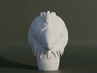 Angry Bird Bust - Chicken Bust - Peacock Figure - Cockerel Free 3D print model