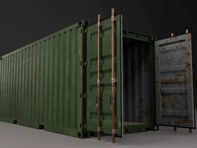 Rusty Container 3D model
