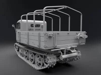 Raupenschlepper Ost Scale model  3D print model