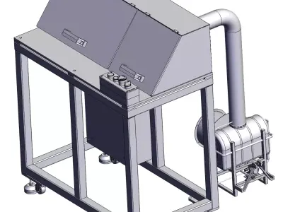 Automatic end face grinding machine 3D model