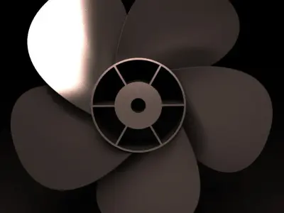 propeller metal Free 3D model