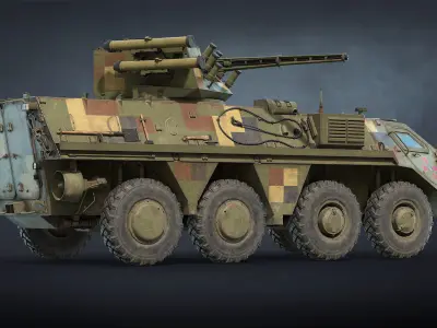 Ukrainian Armored Vehicles Set 3D Model Pack