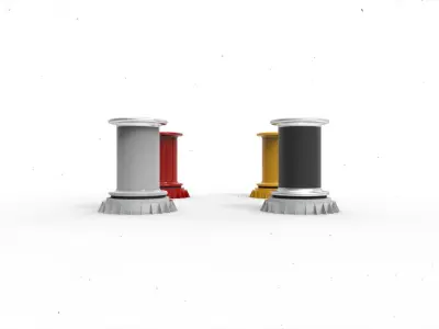 capstan ship 3D model