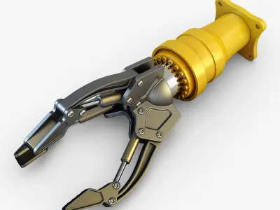 Hydraulic grab v 2 3D model